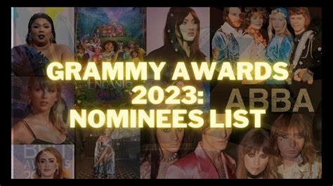Grammy Nominations 2023: The Full List .